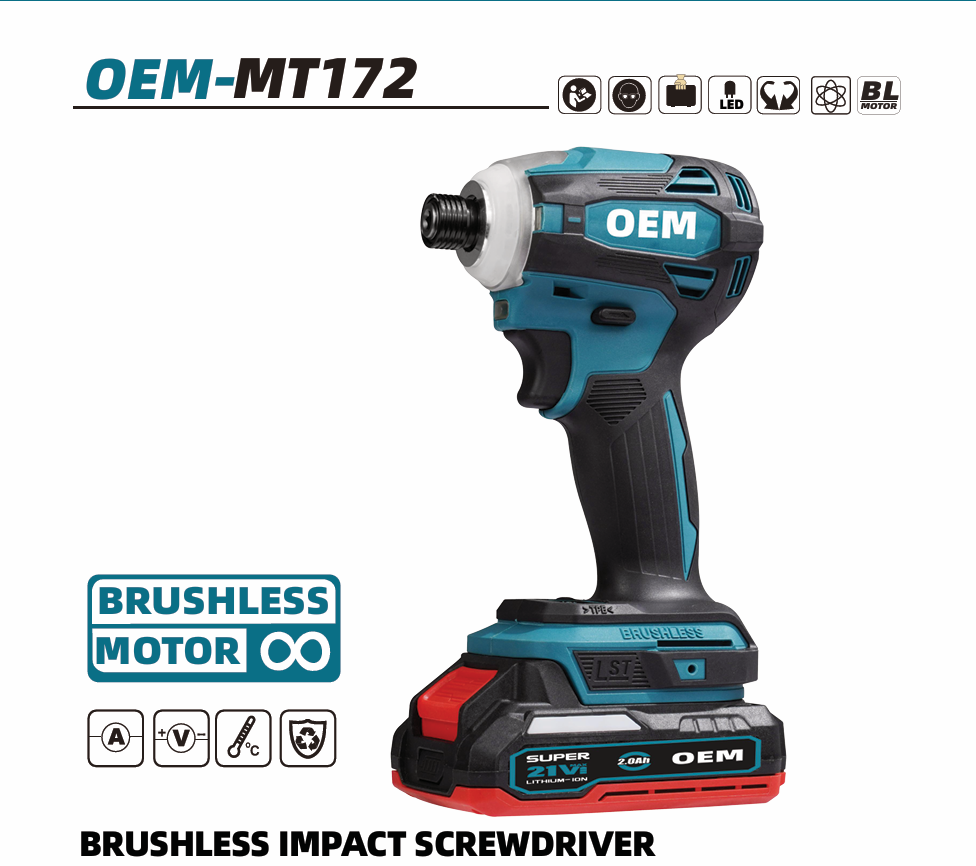 OEM-MT172 Brushless Impact Screwdriver
