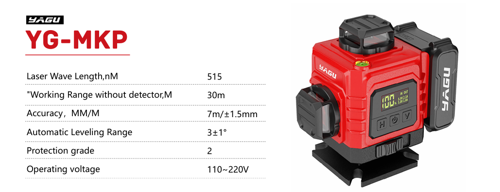 YG-MKP green laser level