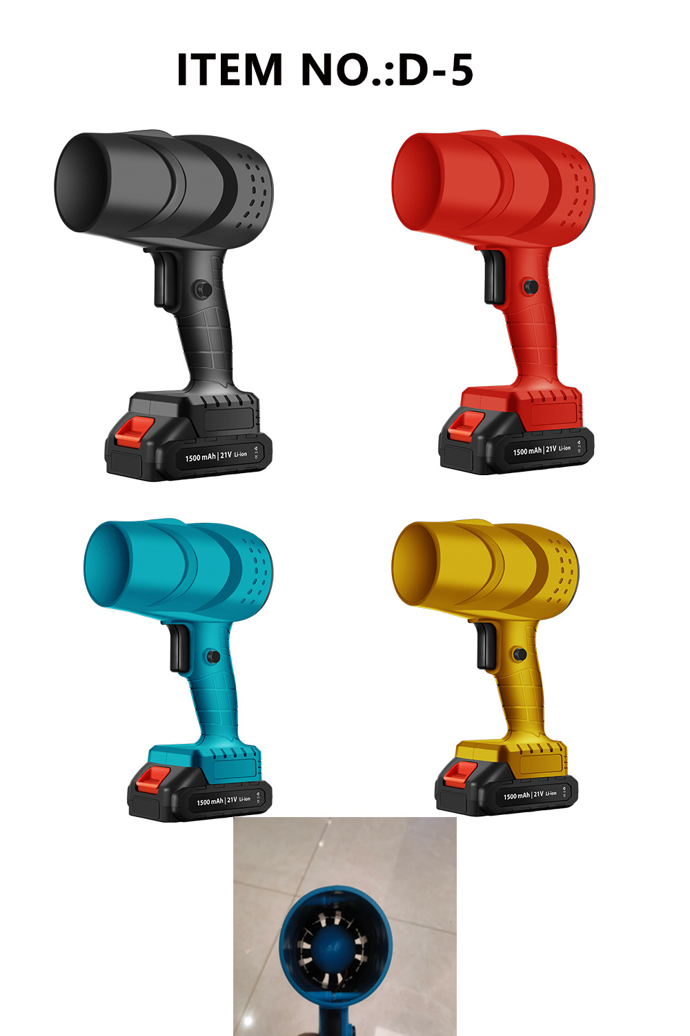 D-5 hand held blowers cordless